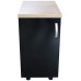 Corp inferior cu 1 Usa Zebra, Wenge / Negru si blat Artar 40 x 85 x 60